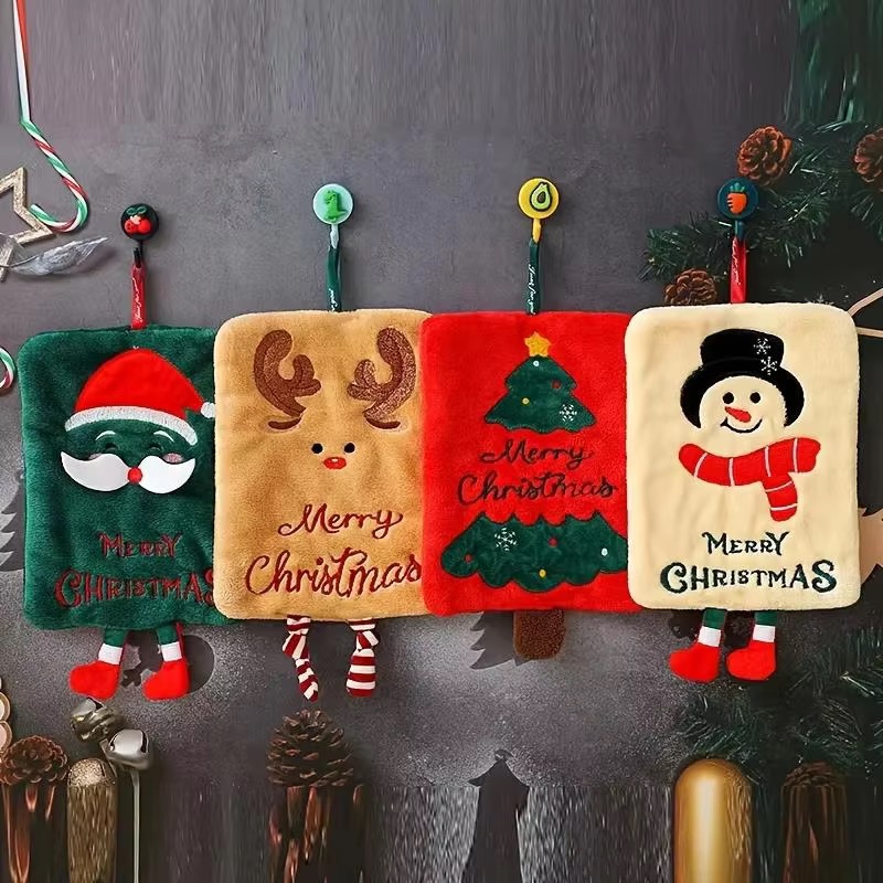 Home Textiles Towel - Рождественское подвесное полотенце для рук с