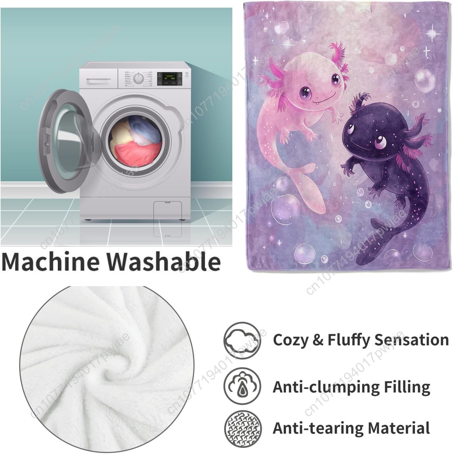 Одеяло Axolotl, милые фланелев – обзор и цена Home Textiles Towel
