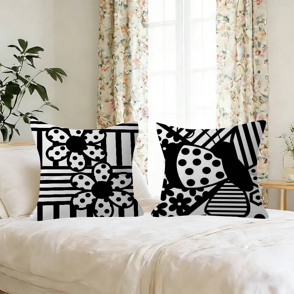 Черная абстрактная наволочка с – обзор и цена Home Lines Textiles