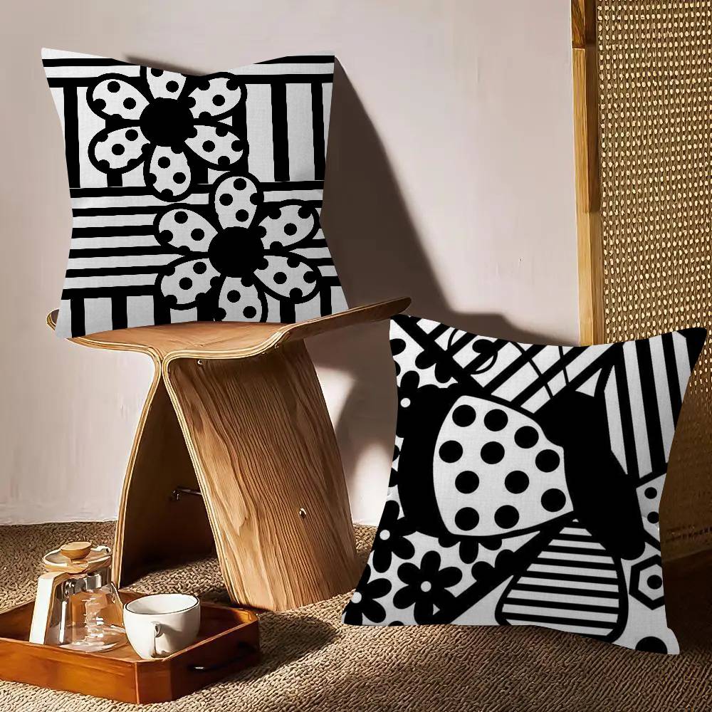 Черная абстрактная наволочка с – обзор и цена Home Lines Textiles