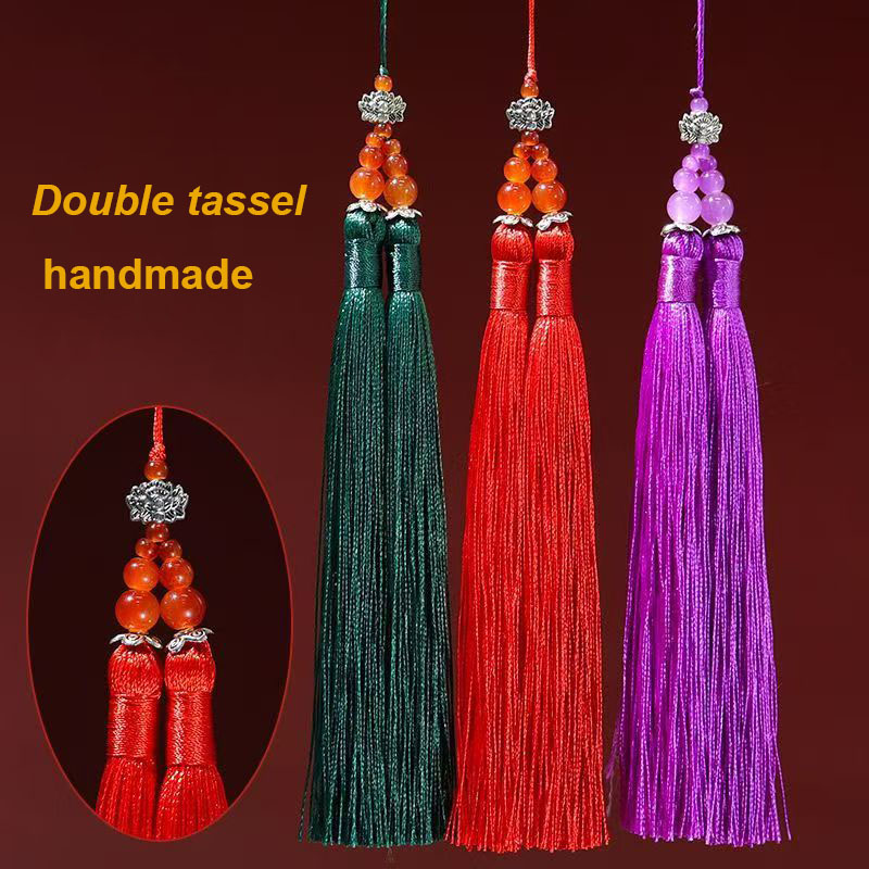 1/2 шт. 15 см Двойные кисточки – обзор и цена Home Textiles Suppliers