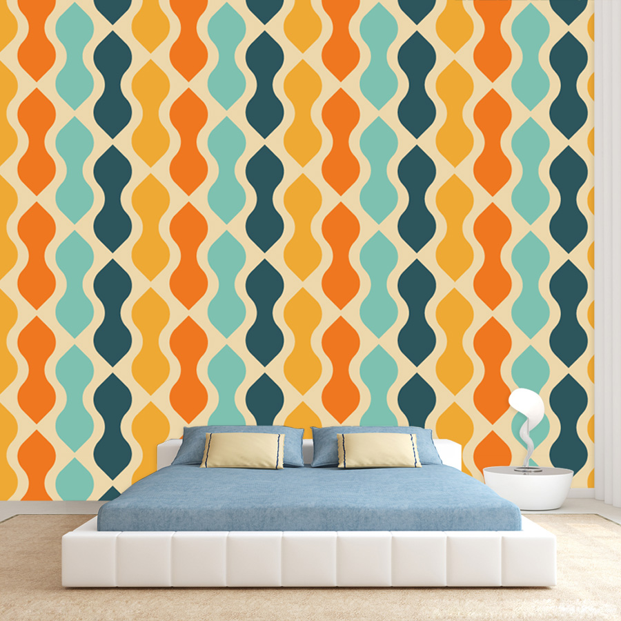 Самоклеящиеся обои с ретро-гео – обзор и цена Home Lines Textiles